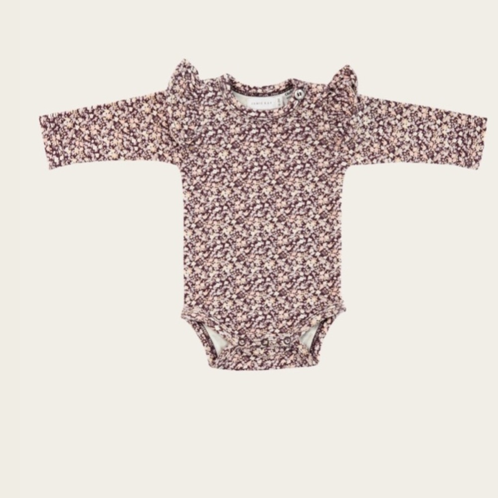Jamie Kay frill bodysuit, Lily of the Valley, 2y